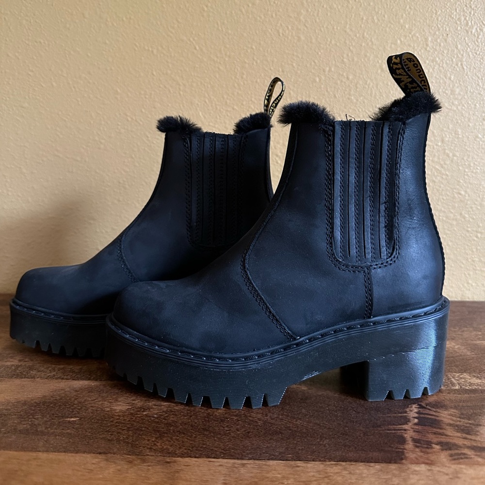 Fur-lined Rometty Dr. Martens